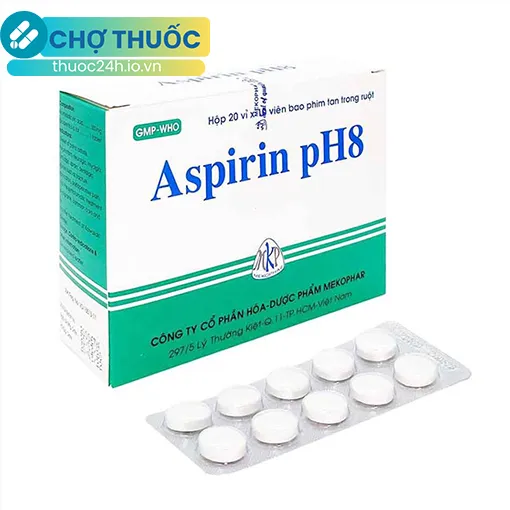 Aspirin pH8 Mekophar (Hộp 200 viên)