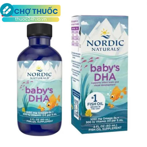 Baby’s DHA Omega-3 With Vitamin D3 Nordic Naturals 60ml
