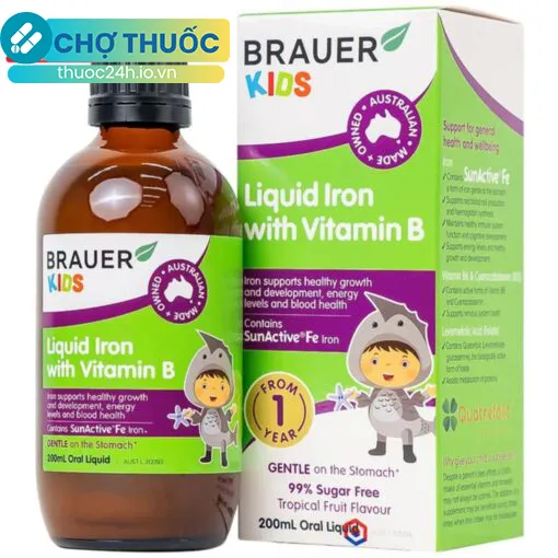Brauer Kids Liquid Iron With Vitamin B