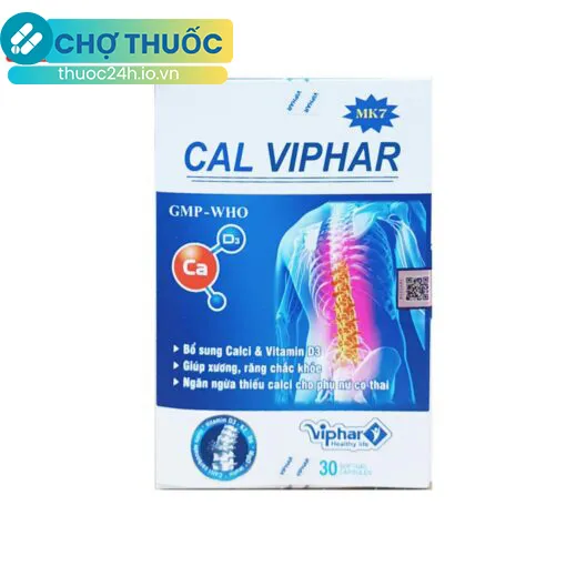 Cal Viphar MK7 (Lọ 30 Viên)