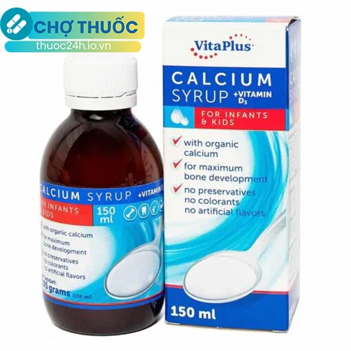 Calcium Syrup + Vitamin D3 for Infants & Kids