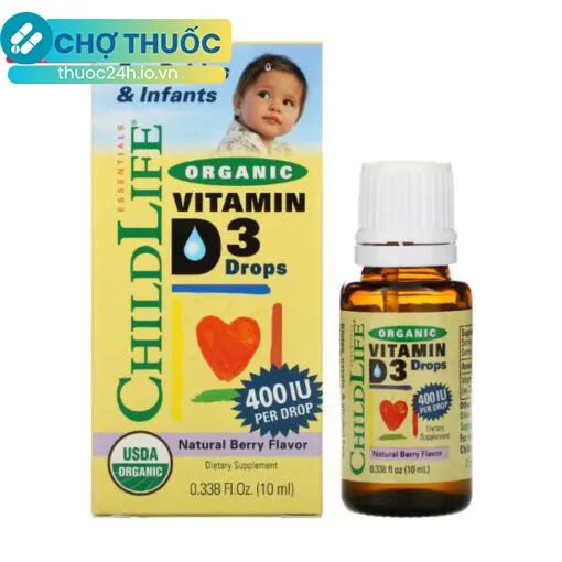 ChildLife Organic Vitamin D3 Drops 10ml