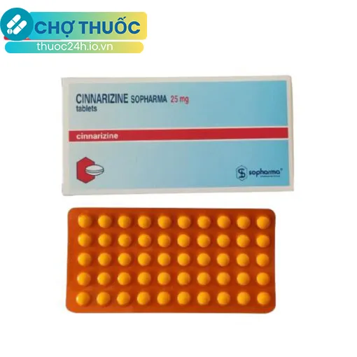 Cinnarizine Sopharma 25mg tablet