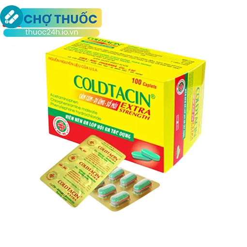Coldtacin Extra (Hộp 10 vỉ x 10 viên)
