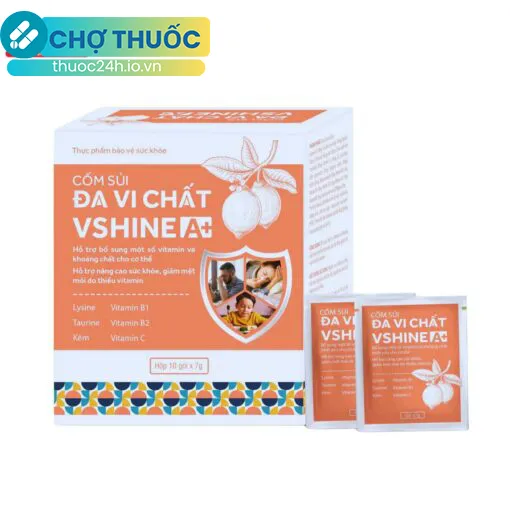 Cốm sủi đa vi chất Vshine A+ (hương chanh)