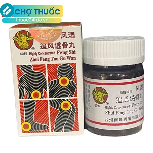 Feng Shi Zhui Feng Tou Gu Wan - Phong Thấp Truy Phong Thấu Cốt Hoàn 60 viên