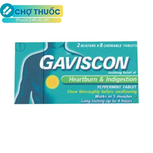 Gaviscon (Hộp 16 viên)