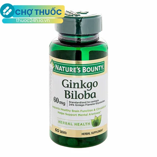 Ginkgo Biloba 60mg Nature's Bounty (60 viên)