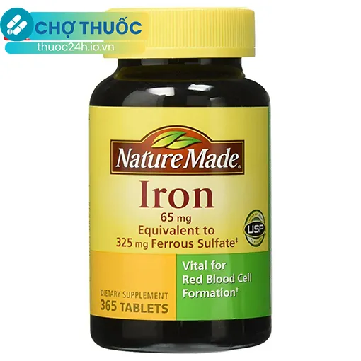 Iron 65mg Nature Made (Lọ 365 viên)