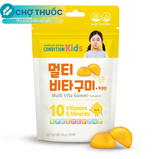 Kẹo dẻo dinh dưỡng Condition Kids Multi Vita Gummi + Curcumin