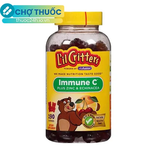 L’il Critters Immune C Plus Zinc & Echinacea (Lọ 190 viên)