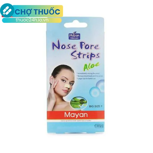 Lột mụn cám Nose Pore Strips Aloe