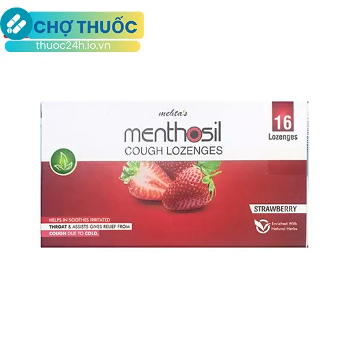 Mehta’s Menthosil Cough Lozenges (Strawberry)