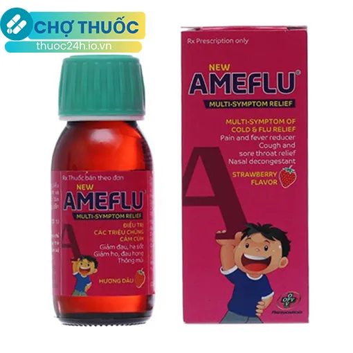 New Ameflu Multi-Symptom Relief hương dâu