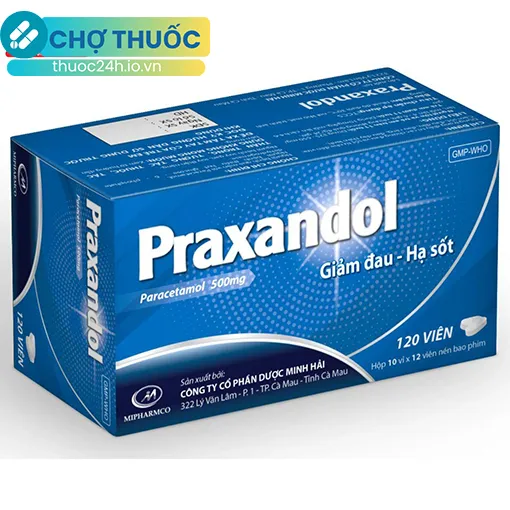 Praxandol 500mg (Hộp 120 viên)