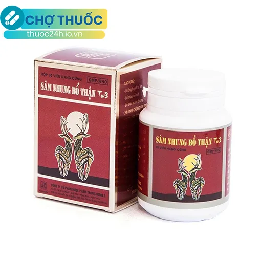 Sâm Nhung Bổ Thận Tw3 (Hộp 30 viên)