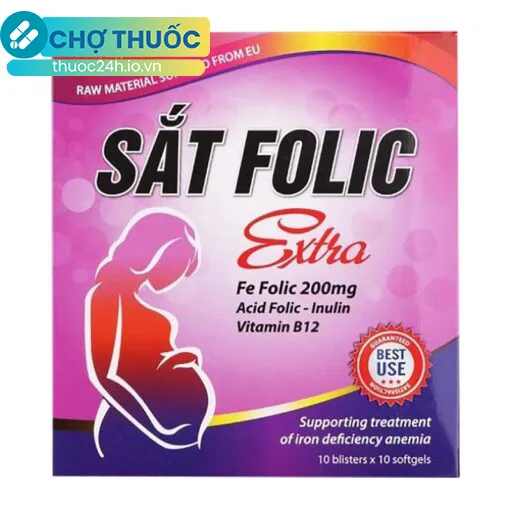 Sắt Folic Extra (Hộp 100 viên)