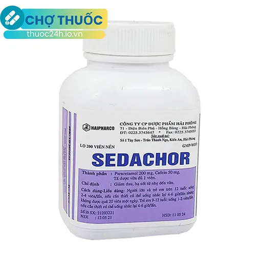 Sedachor (lọ 200 viên)