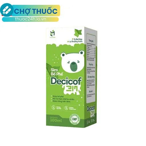 Siro bổ phế Decicof 3M