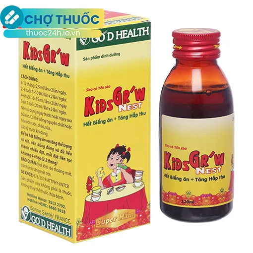 Siro Yến Sào Kids Gr'w Nest