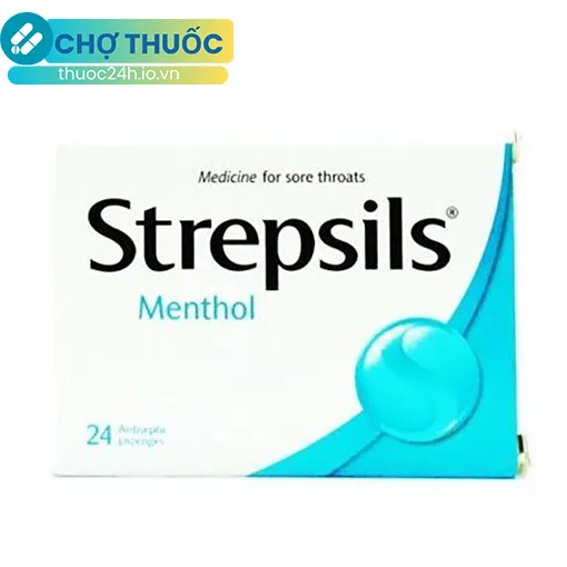 Strepsils Menthol (Hộp 24 viên)