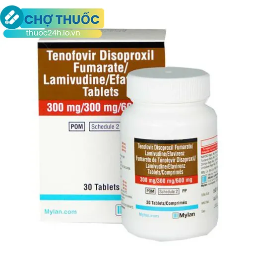 Tenofovir Disoproxil Fumarate/Lamivudine/Efavirenz Tablets 300mg/300mg/600mg Mylan