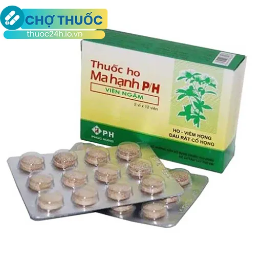 Thuốc ho ma hạnh P/H (viên ngậm)