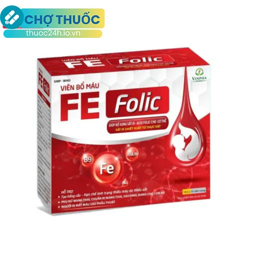 Viên bổ máu Fe Folic Vinpha