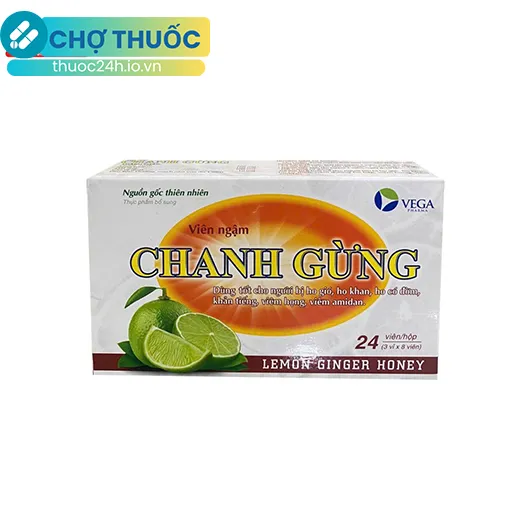 Viên ngậm chanh gừng VEGA
