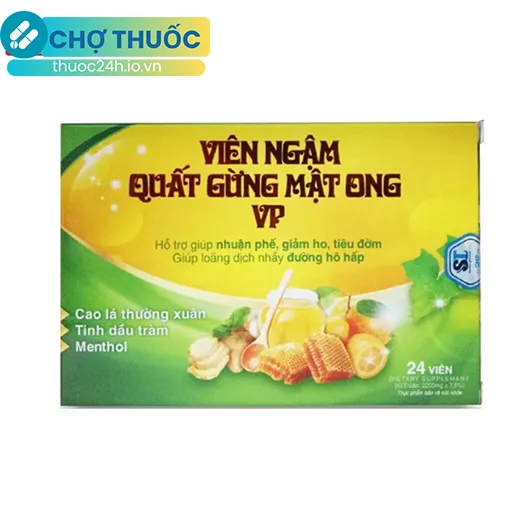 Viên ngậm quất gừng mật ong VP