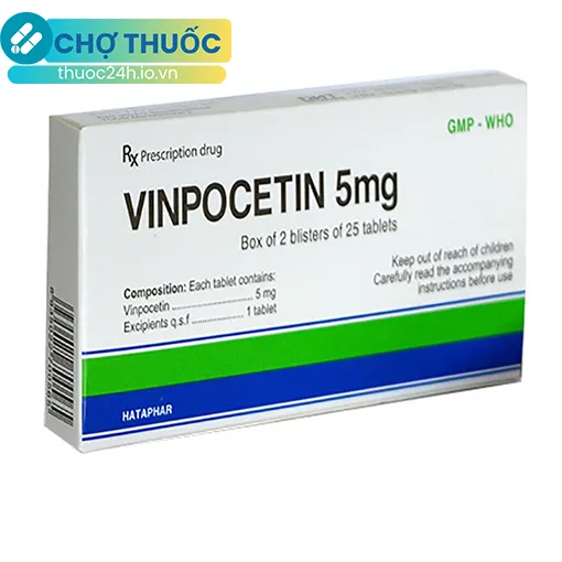 Vinpocetin 5mg Dược Hà Tây