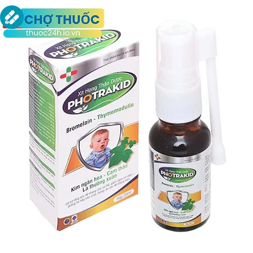 Xịt họng thảo dược Photrakid